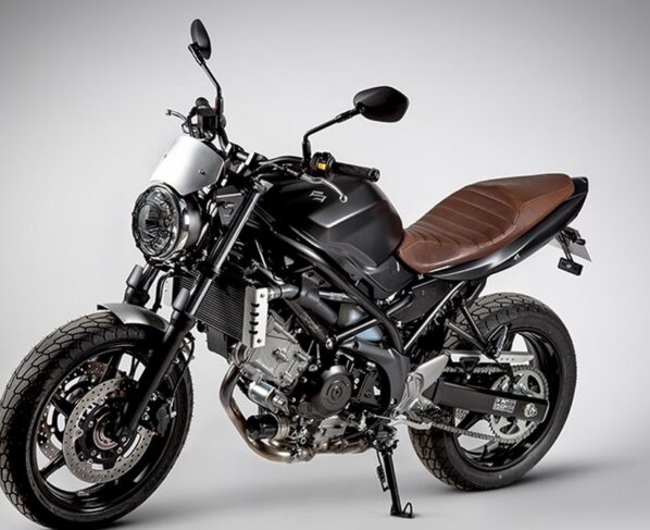 Suzuki SV650 Scrambler front three quarter left - Suzuki SV650 Scrambler Launched in France Suzuki SV650 Scrambler front three quarter left