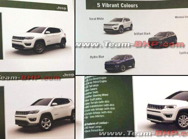 Jeep Compass Brochure India Price - Jeep Compass Brochure Leaked: Variants | Shades | Features | Specifications Jeep Compass Brochure India Price