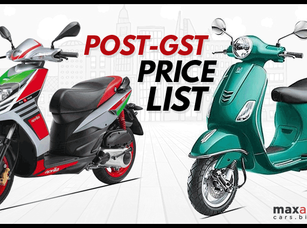 Post GST Vespa Aprilia Price List - Post-GST Price List of Aprilia & Vespa Scooters Post GST Vespa Aprilia Price List