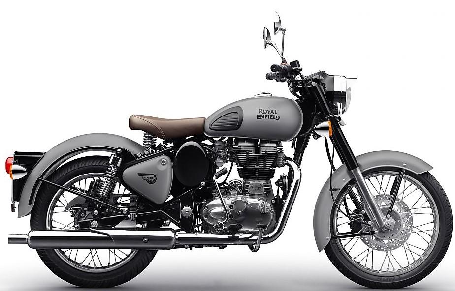 royal enfield classic 350 gunmetal grey side vie - 2018 Royal Enfield Classic 500 vs. Classic 350 royal enfield classic 350 gunmetal grey side vie