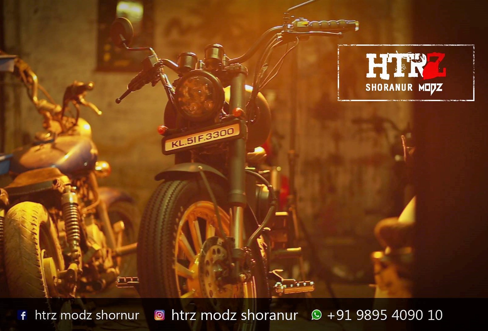 RE Classic 500 Belt Drive HTRZ Modz 2 - Royal Enfield Classic 500 Bobber by HTRZ Modz Shornur RE Classic 500 Belt Drive HTRZ Modz 2