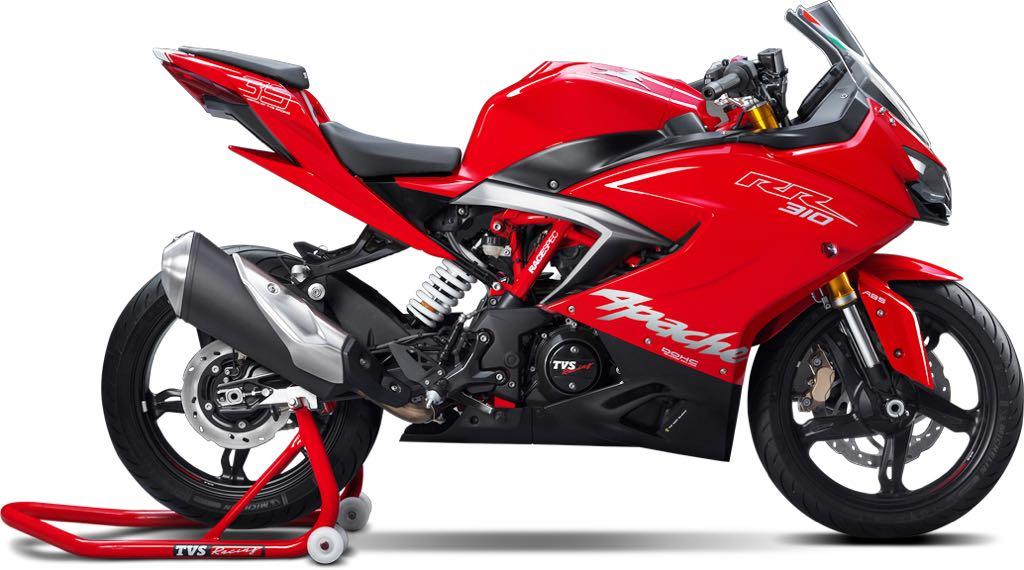 tvs apache rr 310 gloss red - TVS Apache RR310 Registers 72% Sales Drop in India tvs apache rr 310 gloss red