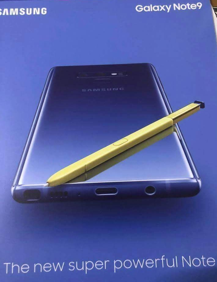 Samsung Galaxy Note 9 Leaked 1 - Samsung Galaxy Note 9 Leaked Ahead of Official Unveil on August 9 Samsung Galaxy Note 9 Leaked 1