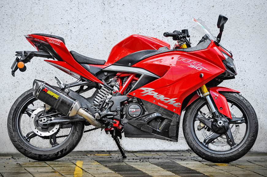 TVS Apache RR 310 Akrapovic 3 - Top 20 Best-Selling 250cc-500cc Bikes in India (June 2018) TVS Apache RR 310 Akrapovic 3