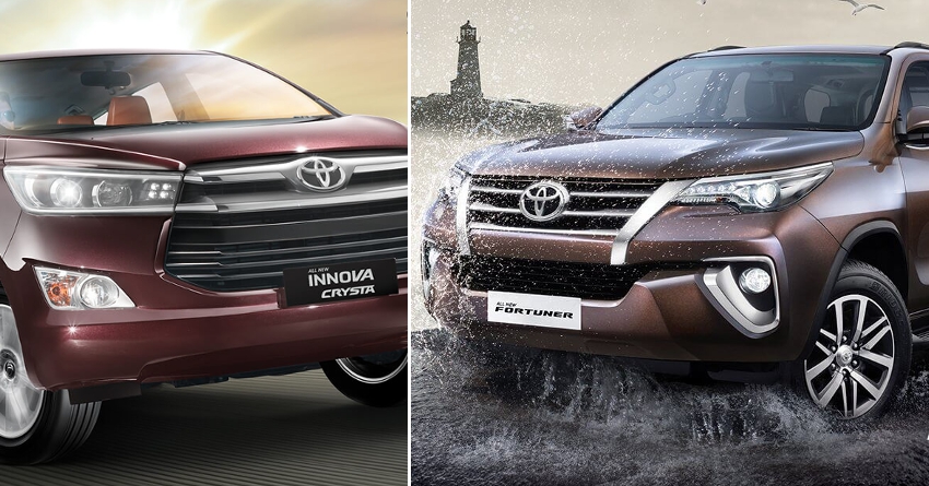 Toyota Innova Crysta & Fortuner Gets New Features