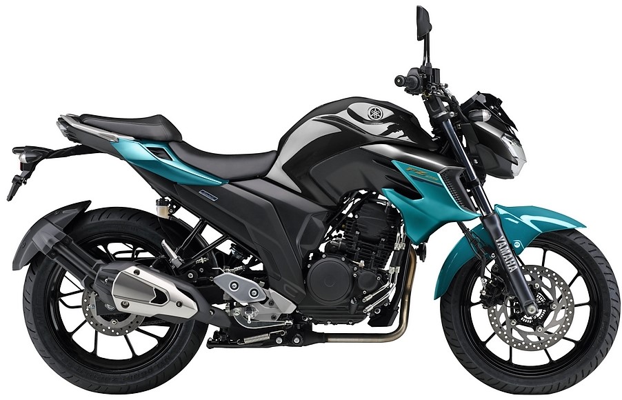 2019 Yamaha FZ25 in Gloss Black + Cyan Blue