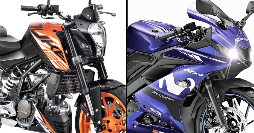 KTM 125 Duke vs Yamaha R15 V3