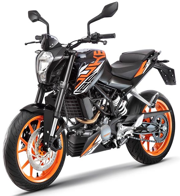 KTM 125 Duke in Black Color