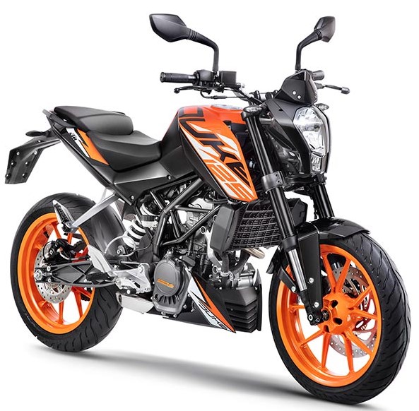 KTM 125 Duke in Orange Color