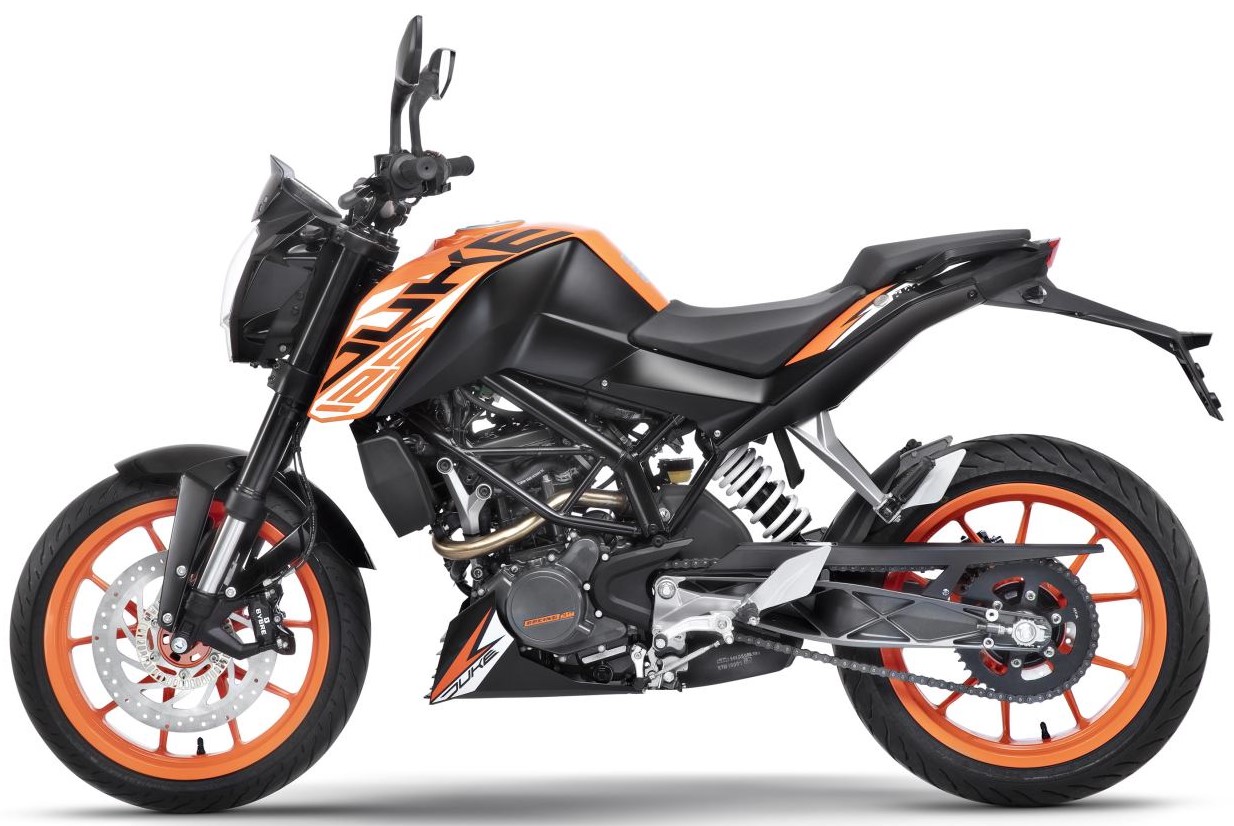 KTM 125 Duke in Orange Color