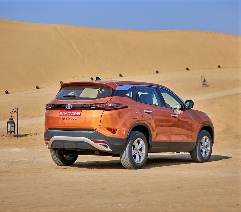 Tata Harrier Rear 3-Quarter View