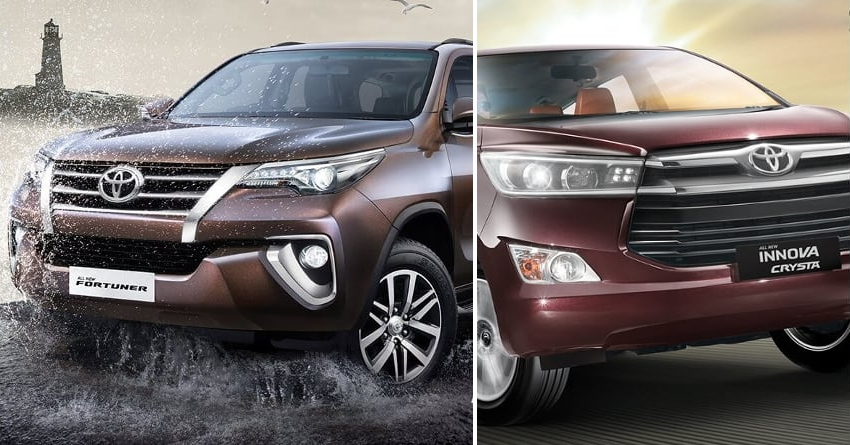 Toyota Fortuner & Innova Crysta Discounts