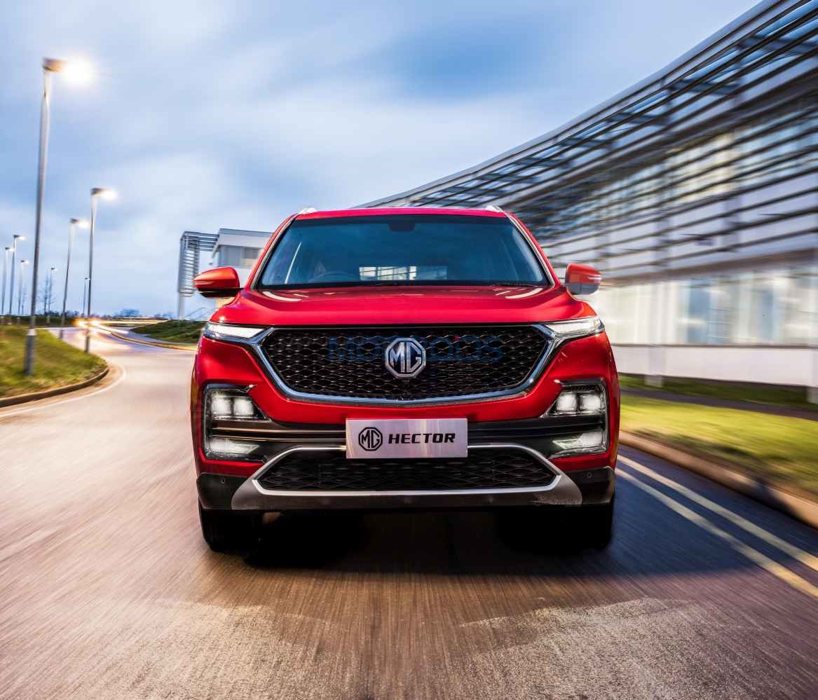 MG Hector SUV Front 3-Quarter View