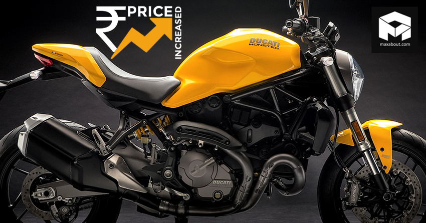 Ducati Monster 821 Price Increased