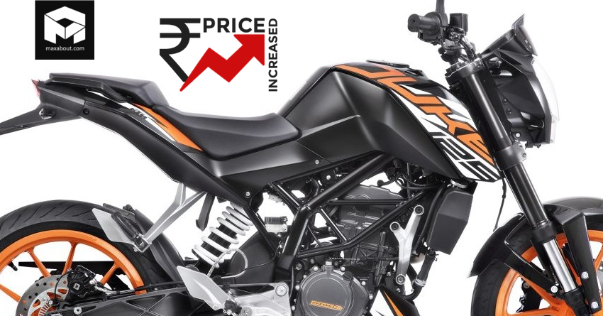 KTM 125 Duke Price Increased in India