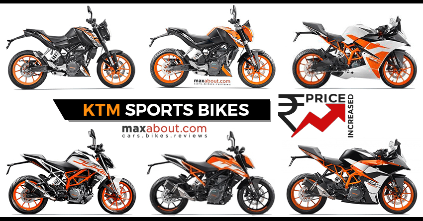 KTM Duke & RC Series Price Increased