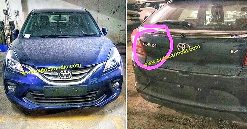 Toyota Glanza Spotted Undisguised