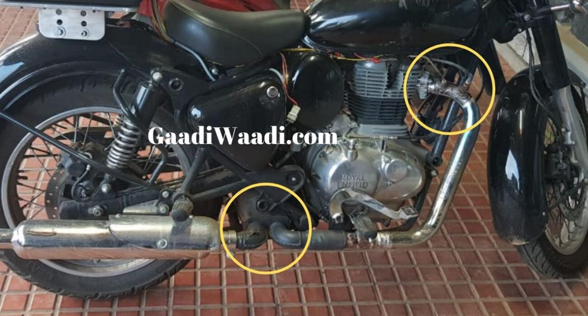 BS6 Royal Enfield Classic 350 Engine 2 - 2020 BS6-Compliant Royal Enfield Classic Spotted Again BS6 Royal Enfield Classic 350 Engine 2