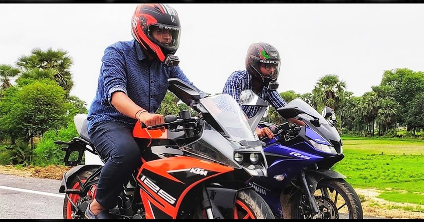 KTM RC 125 vs Yamaha R15 Version 3