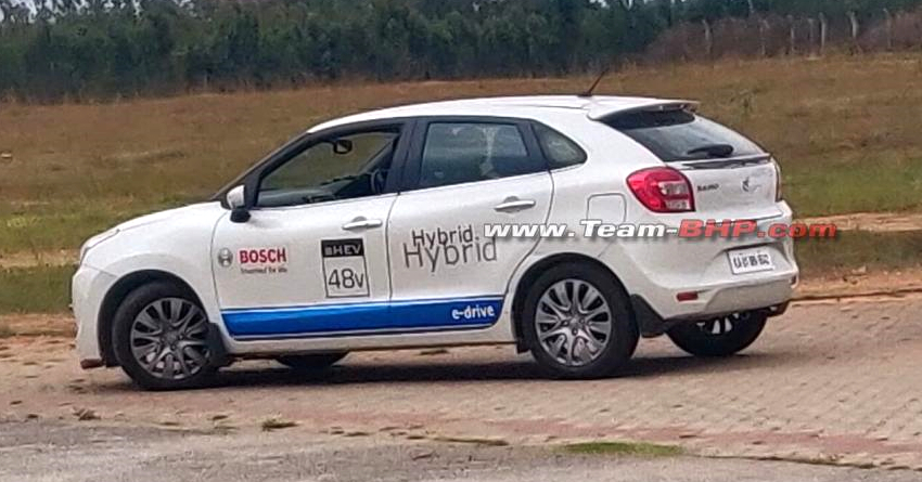 Full-Hybrid Maruti Baleno Spotted