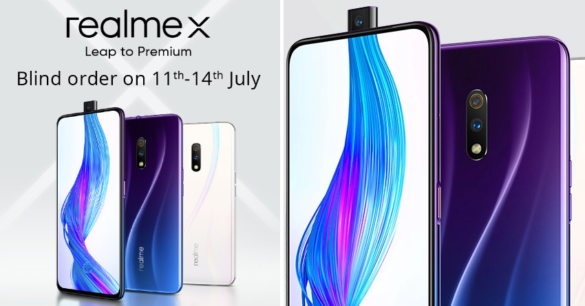 Realme X Blind Sale India - Realme X Blind Sale to Go Live in India on July 11 Realme X Blind Sale India