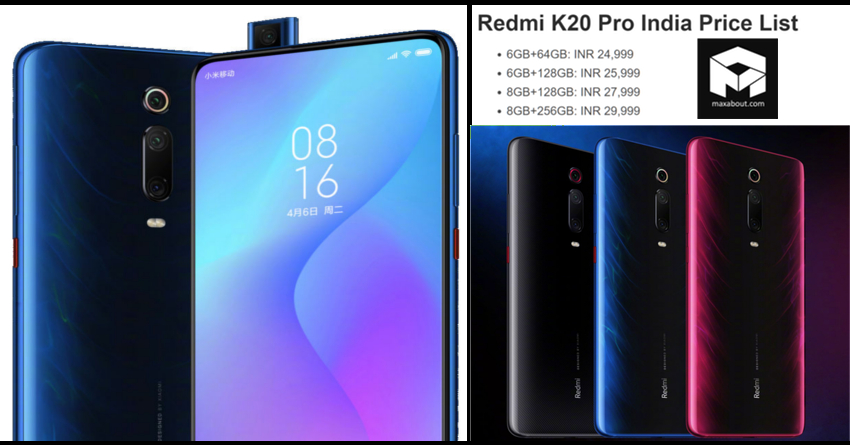 Redmi K20 Pro India Price List