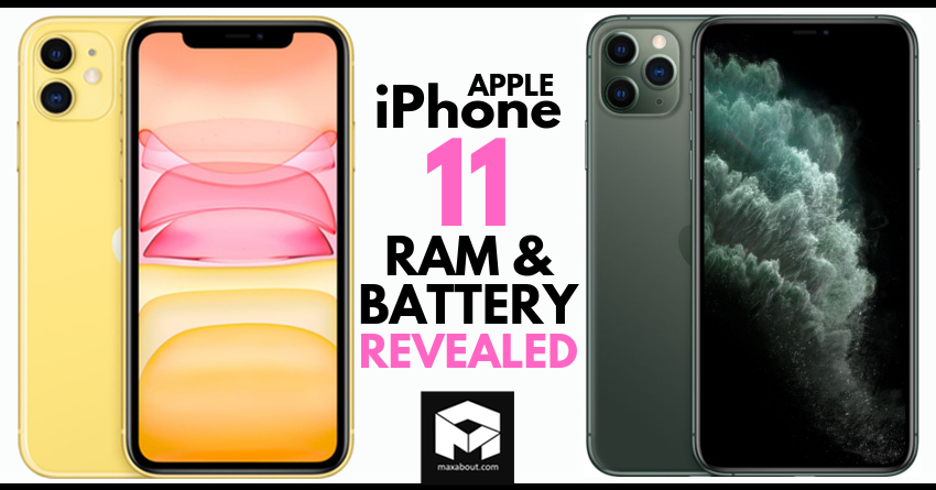 Apple iPhone 11 Series RAM & Battery