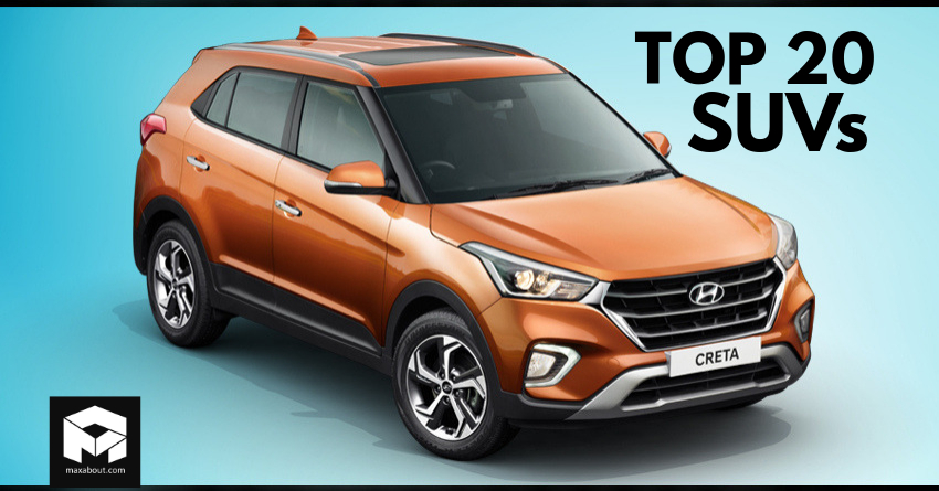 Top 20 Best-Selling SUVs in India