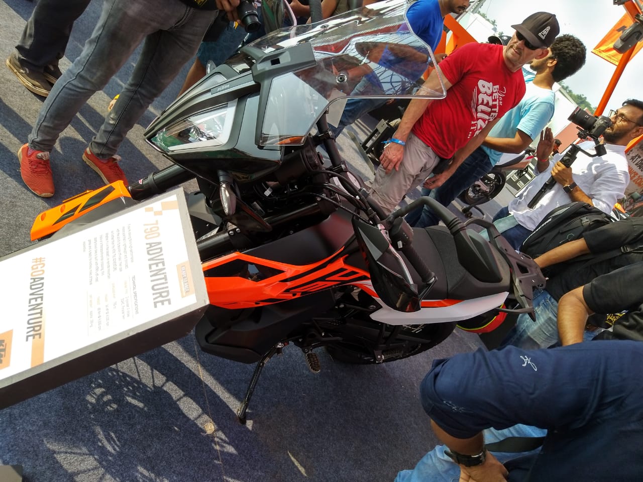 KTM 790 Adventure Showcased 4 - KTM 790 Adventure Showcased in India at IBW 2019 KTM 790 Adventure Showcased 4