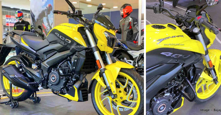 Customized Yellow Bajaj Dominar 400