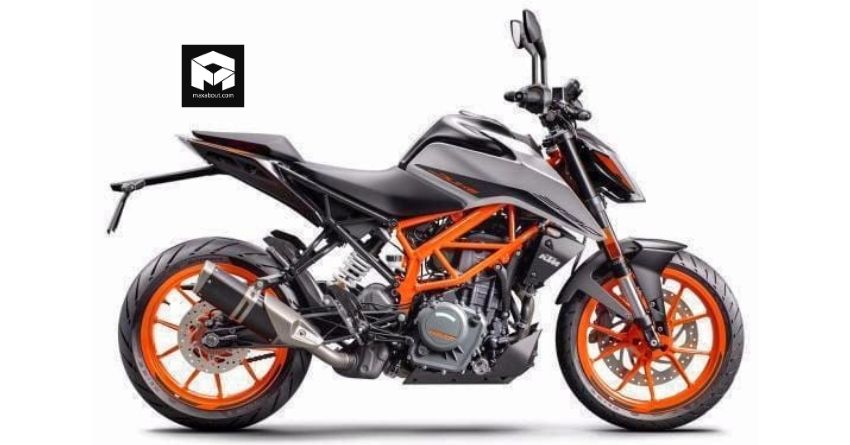 Silver-Black 2020 KTM Duke 390