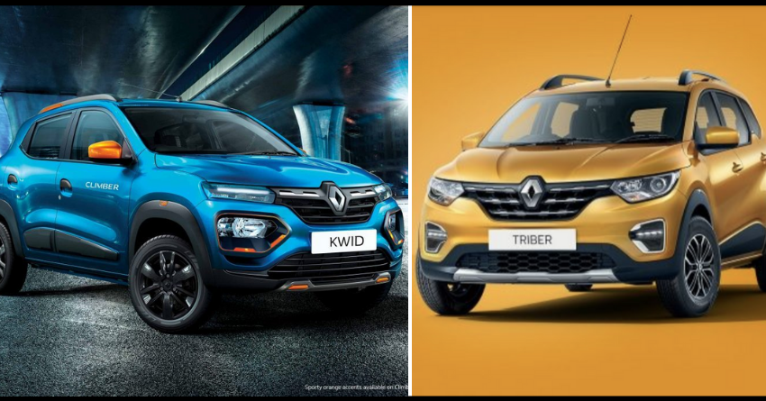 BS6 Renault KWID and Triber Launched