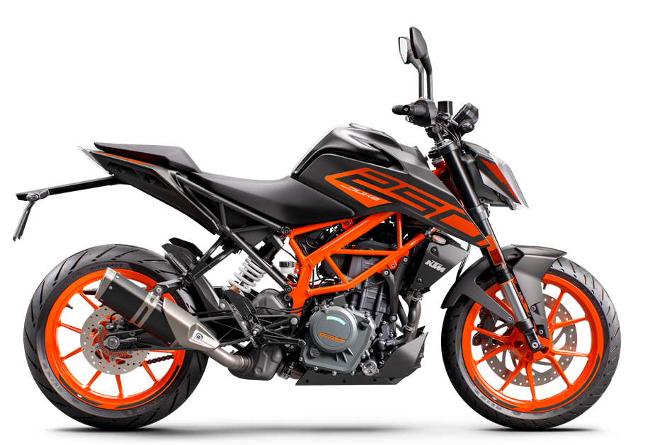 Black/Orange KTM Duke 250