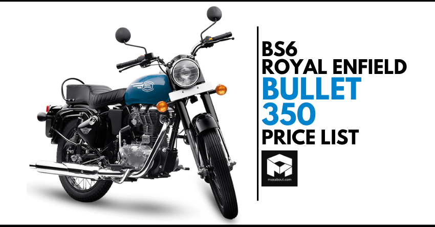 BS6 Royal Enfield Bullet 350 Price List