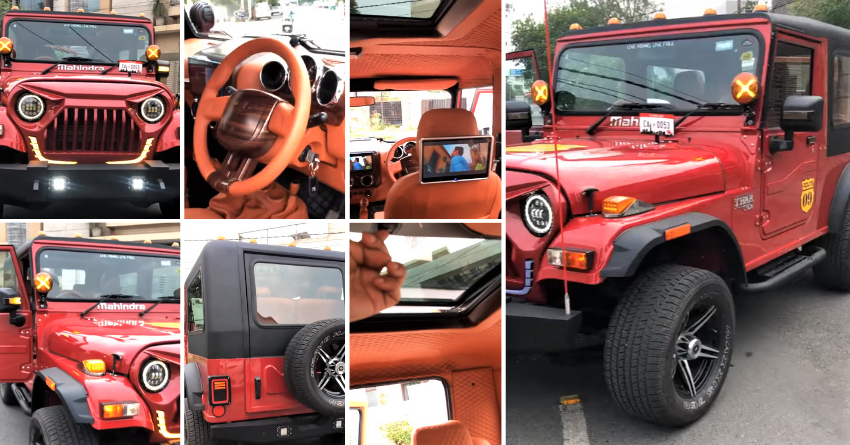 Mahindra Thar SUV with Angry Bird Grille