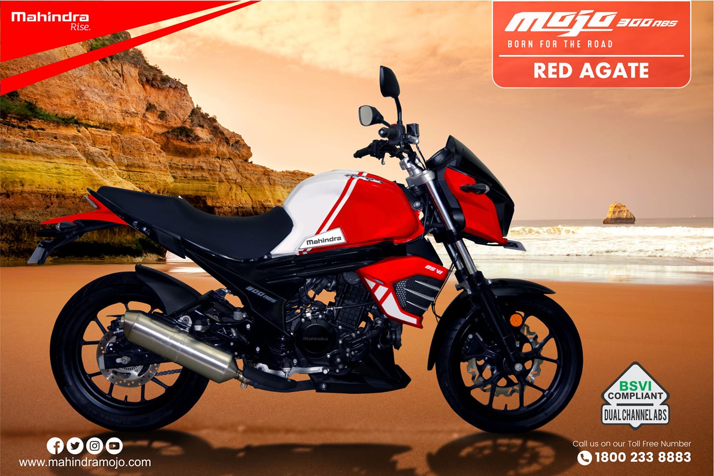 Mahindra Mojo 300 Red Agate