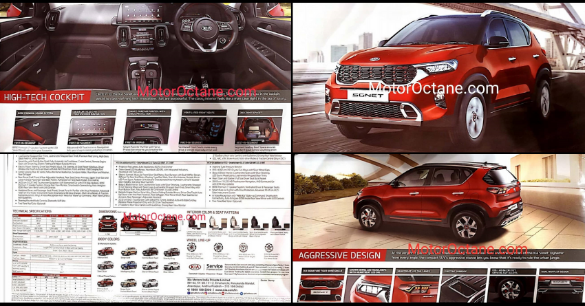 Kia Sonet Brochure Leaked