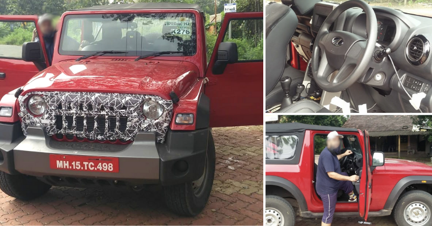 New Mahindra Thar AX Spotted