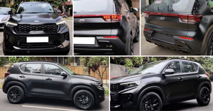 Meet Matte Black Kia Sonet Compact SUV