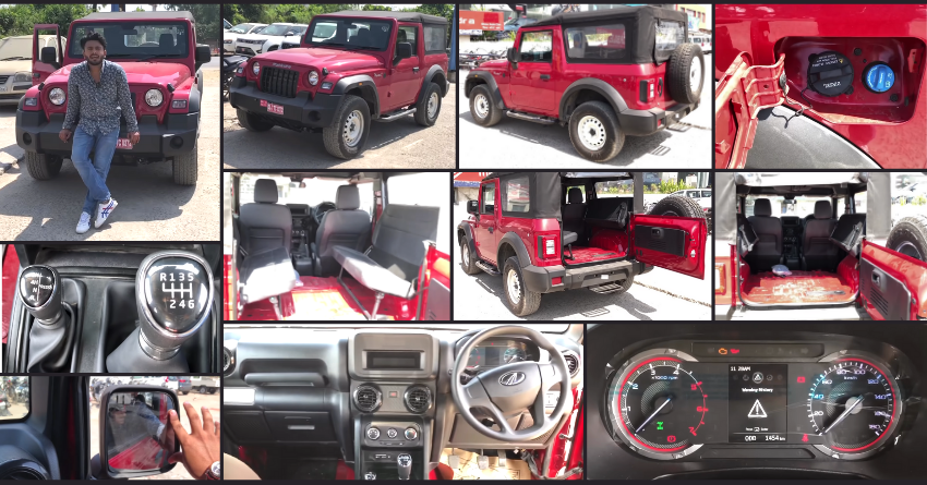 New Mahindra Thar AX 6-Seater Walkaround Video