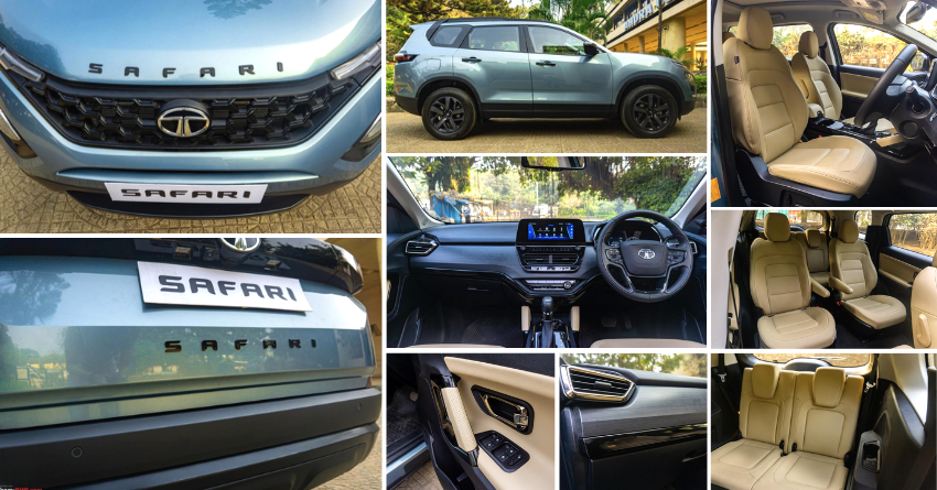 Tata Safari Adventure Persona Live Photos – Tropical Mist Shade