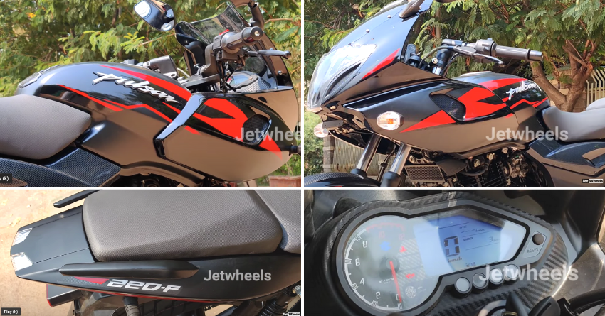 Bajaj Pulsar 220F Matte Black - Matte Black Bajaj Pulsar 220F Spotted Ahead of Launch in India Bajaj Pulsar 220F Matte Black