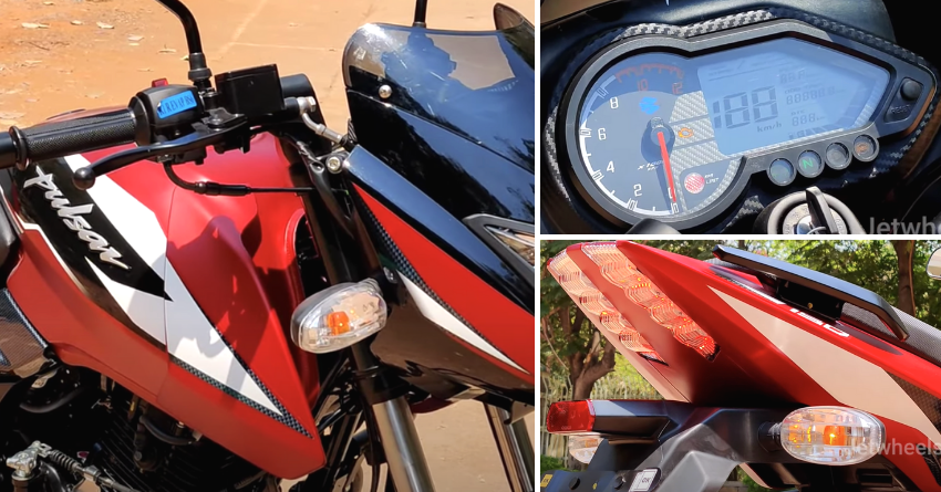 Matte Red Bajaj Pulsar 150 Twin Disc Spotted