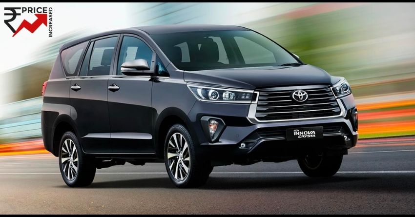 Toyota Innova Crysta Price Rise