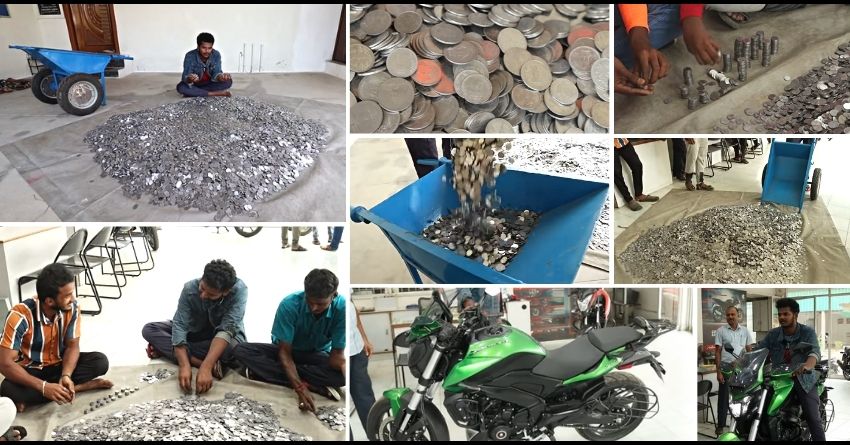 A Tamilnadu Guy Buys Dream Bike Worth Rs 2.60 Lakh With Coins