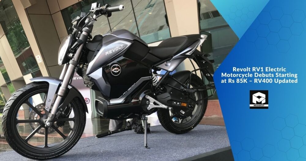 Revolt RV1 Electric Motorcycle Debuts Starting at Rs 85K – RV400 Updated