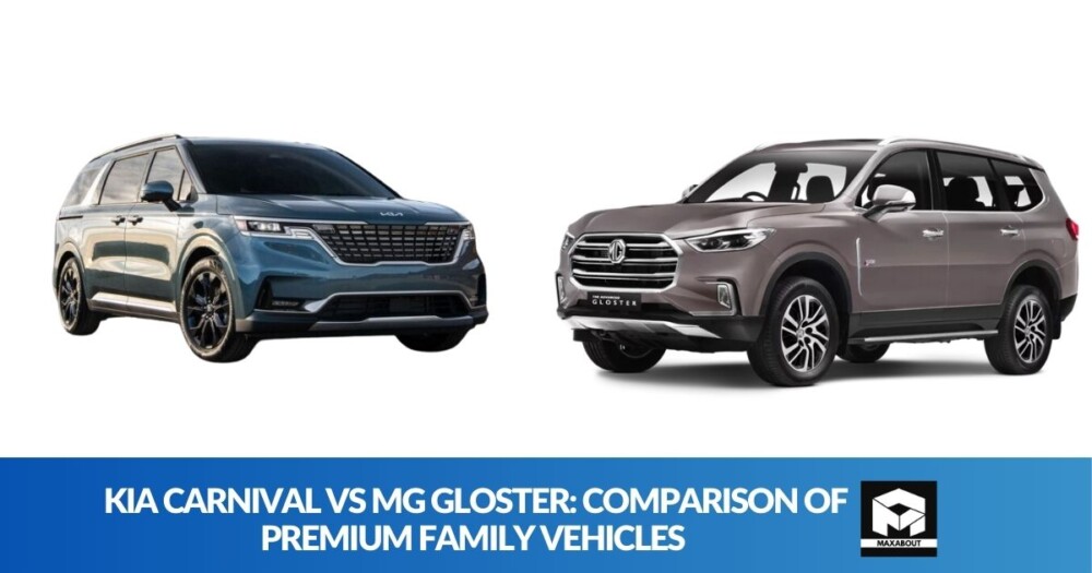 Kia Cranival vs MG Gloster: Comparison of Premium Family Vehicles